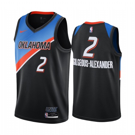 Maglia NBA Oklahoma City Thunder Shai Gilgeous-Alexander 2 2020-21 City Edition Swingman - Uomo